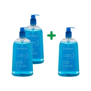 Pachet Atoderm gel dus, 1 litru  , Bioderma Laboratoire Dermatologique